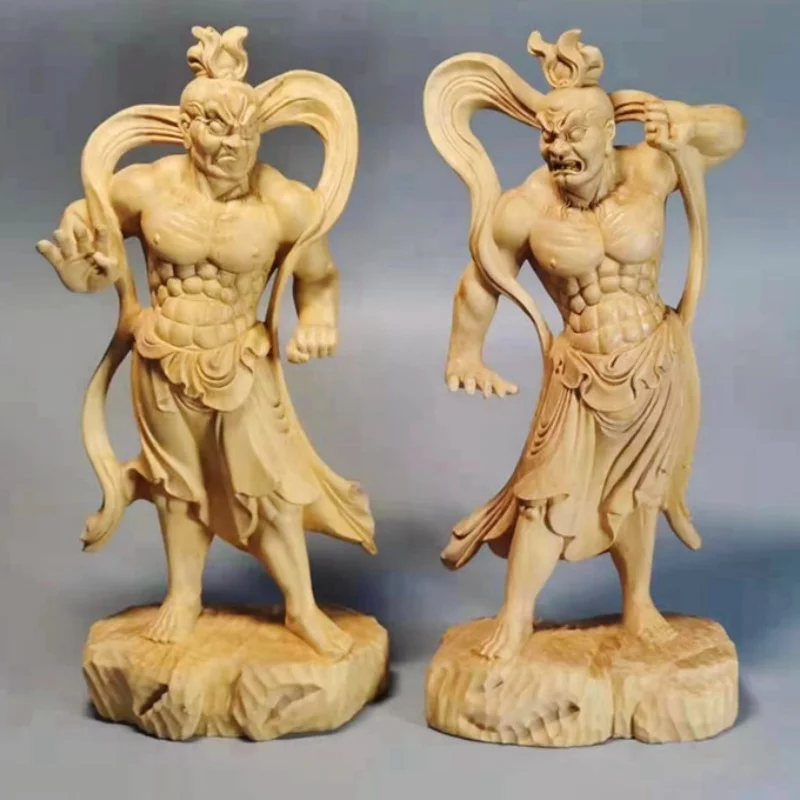 Chinese Collectible Hand Carved The Marshals Heng and Ha Boxwood Carving Ornament Home Feng Shui Lucky Ornament Desktop Decor
Chinese Collectible Hand Carved The Marshals Heng and Ha Boxwood Carving Ornament Home Feng Shui Lucky Ornament Desktop Decor
