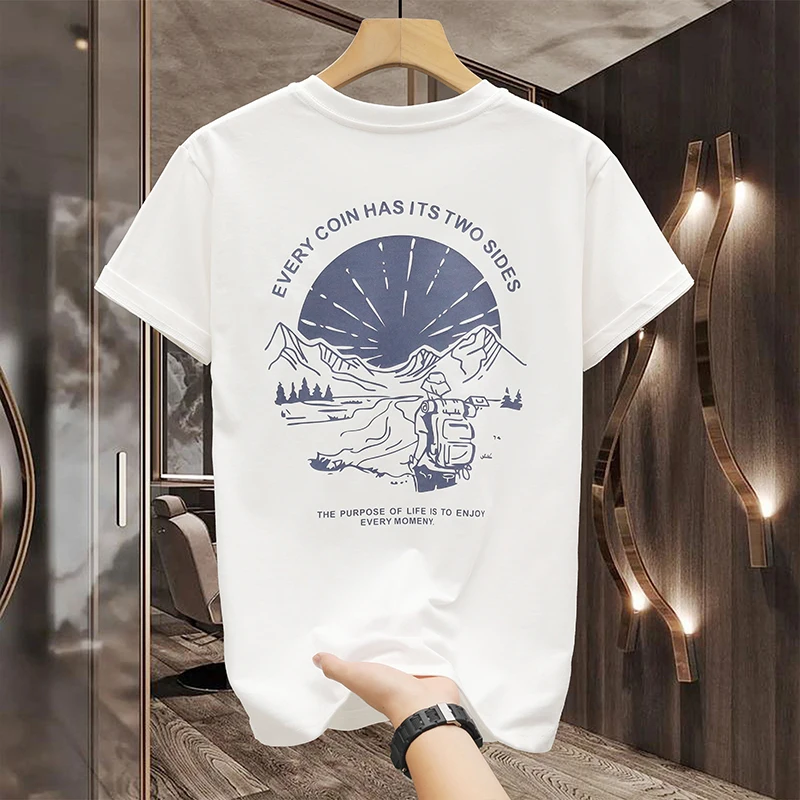 Summer trendy short sleeve T-shirt men's breathable fashion brand all-matching stretch casual fashion printing round neck top
Summer trendy short sleeve T-shirt men's breathable fashion brand all-matching stretch casual fashion printing round neck top