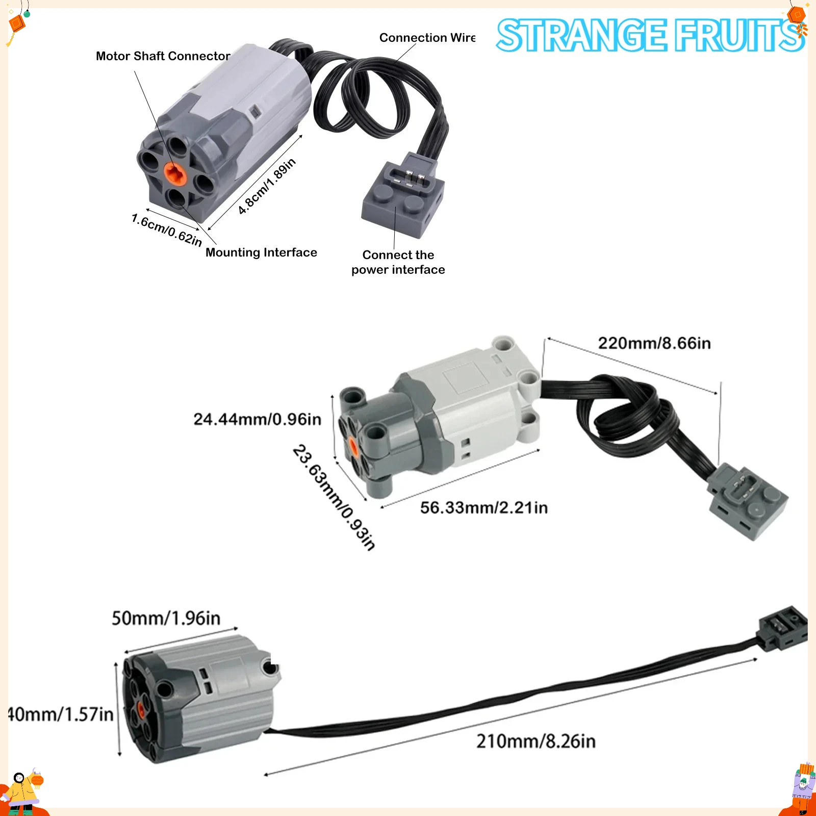 2PCS Technology Motors - Compatible with 8882 8883 88003
2PCS Technology Motors - Compatible with 8882 8883 88003