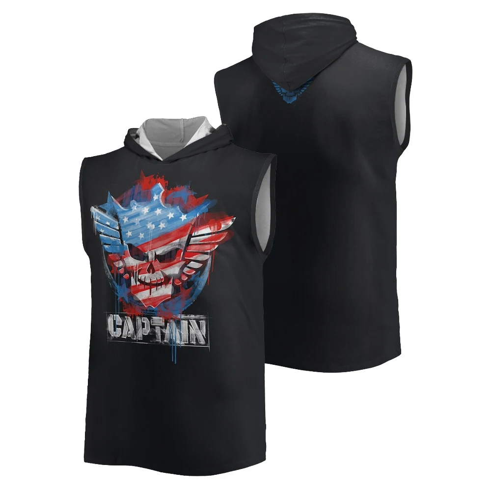 Men's Black Cody Rhodes Captain Hooded Vest Summer New Quick Dry Breathable Sleeveless T-shirt Sports Casual Trendy Men's Tops
Men's Black Cody Rhodes Captain Hooded Vest Summer New Quick Dry Breathable Sleeveless T-shirt Sports Casual Trendy Men's Tops