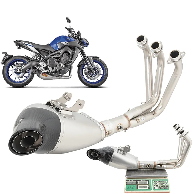 Motorcycle Full Systems Exhaust for Yamaha MT-09 FZ-09 XSR900 TRACER 900 GT Modify Link Pipe Carbon Fiber Muffler DB Killer
Motorcycle Full Systems Exhaust for Yamaha MT-09 FZ-09 XSR900 TRACER 900 GT Modify Link Pipe Carbon Fiber Muffler DB Killer