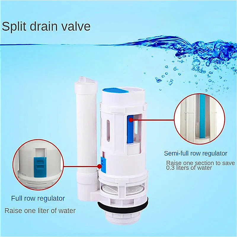 Two-button Toilet Water Outlet Valve Split Toilet Drain Valve Dual Flush Fill Water Tank Drain Flush Cistern Valve Fittings
Two-button Toilet Water Outlet Valve Split Toilet Drain Valve Dual Flush Fill Water Tank Drain Flush Cistern Valve Fittings