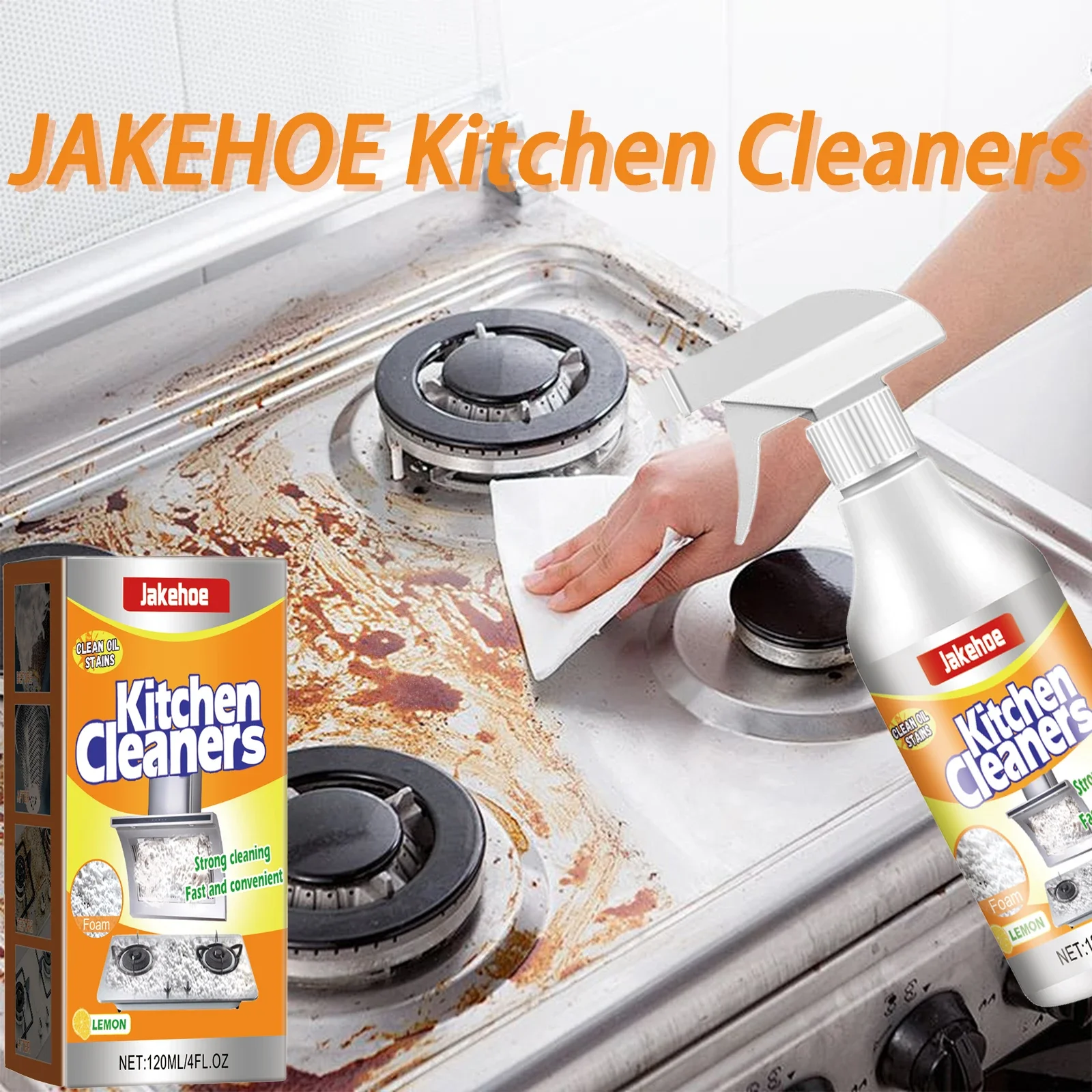 Kitchen Foam Cleaner Powerful Dissolving and Removing Stubborn Oil Stains Cleaning Cooking Utensils Multi-purpose Cleaning Spray
Kitchen Foam Cleaner Powerful Dissolving and Removing Stubborn Oil Stains Cleaning Cooking Utensils Multi-purpose Cleaning Spray