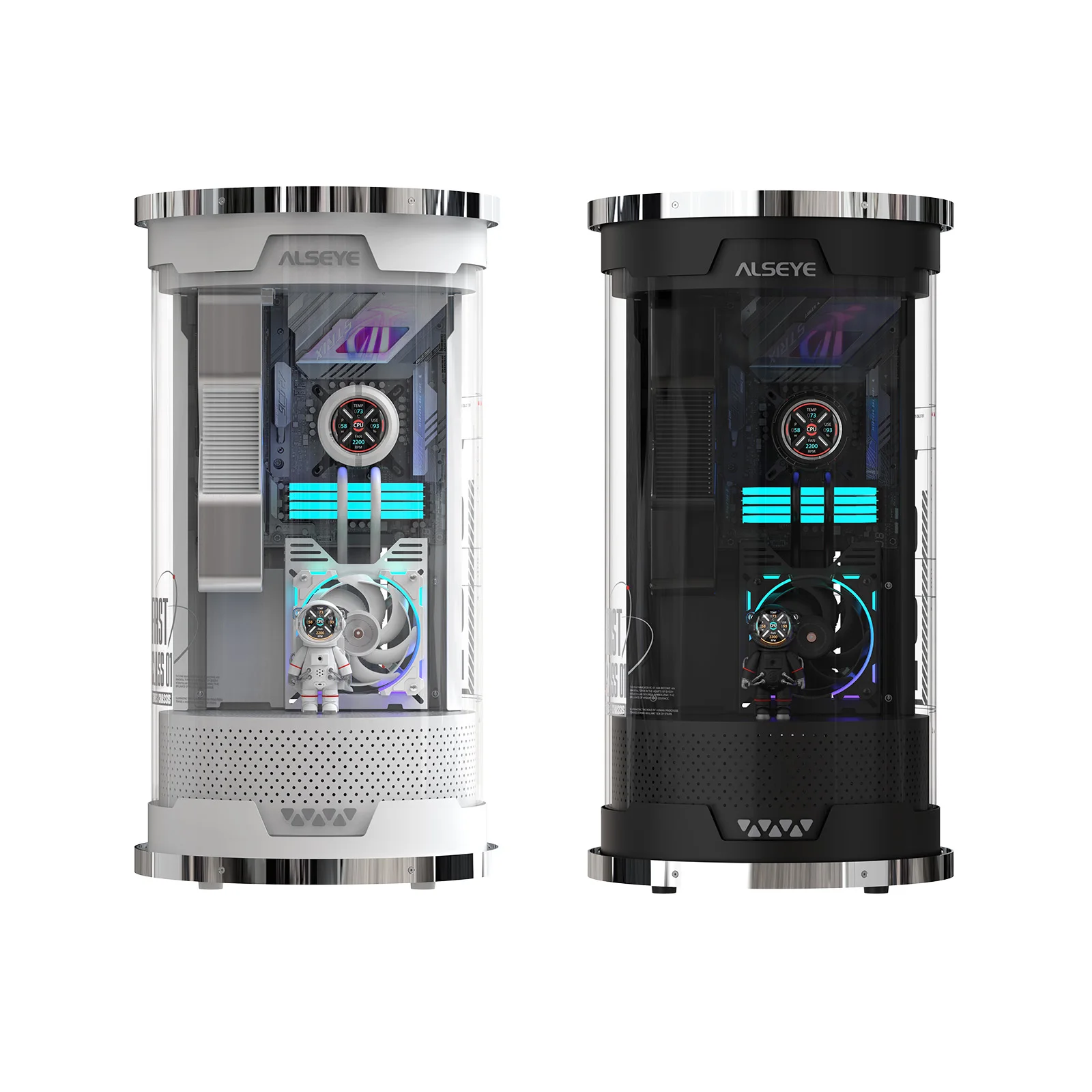 Корпус для компьютера ALSEYE FC 01 PRO Series с цилиндрическим дизайном, поддерживающий материнские платы M-ATX/ITX с водяным охлаждением 360°.
Корпус для компьютера ALSEYE FC 01 PRO Series с цилиндрическим дизайном, поддерживающий материнские платы M-ATX/ITX с водяным охлаждением 360°.