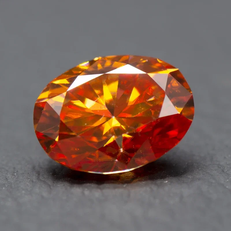 Moissanite Stone Orange Colours Oval Cut Lab Grown Diamond Charms Ring Necklace Earrings Main Materials with GRA Certificate
Moissanite Stone Orange Colours Oval Cut Lab Grown Diamond Charms Ring Necklace Earrings Main Materials with GRA Certificate