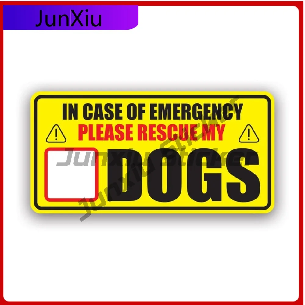 In Case Of Emergency Rescue My Dogs Sticker Creative Decals Save Pets Funny Style Wall Use Waterproof Vinyl Decal For Car Bum
In Case Of Emergency Rescue My Dogs Sticker Creative Decals Save Pets Funny Style Wall Use Waterproof Vinyl Decal For Car Bum