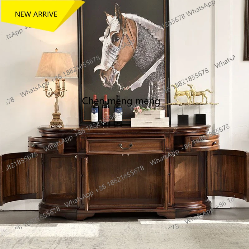 Q178 American solid wood entrance cabinet wall storage rack, living room console table, storage sideboard
Q178 American solid wood entrance cabinet wall storage rack, living room console table, storage sideboard