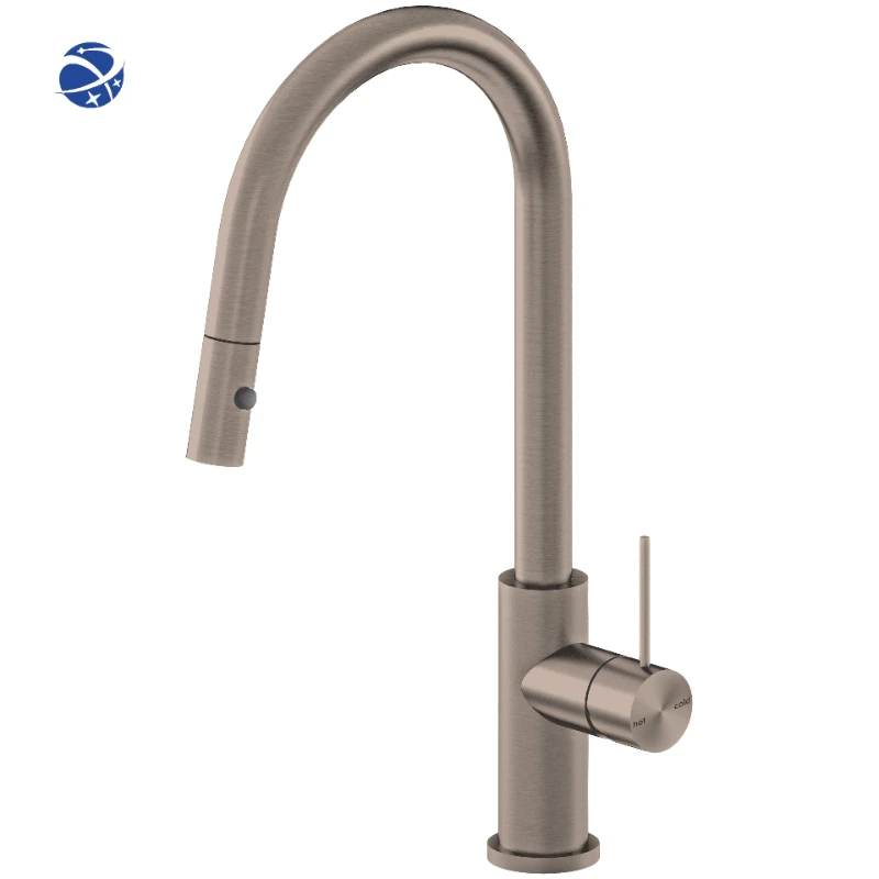 Rotary Brushed Brass Faucet Nozzle Sprayer Thermostatic Kitchen Faucet With Pull Down Sprayer
Rotary Brushed Brass Faucet Nozzle Sprayer Thermostatic Kitchen Faucet With Pull Down Sprayer