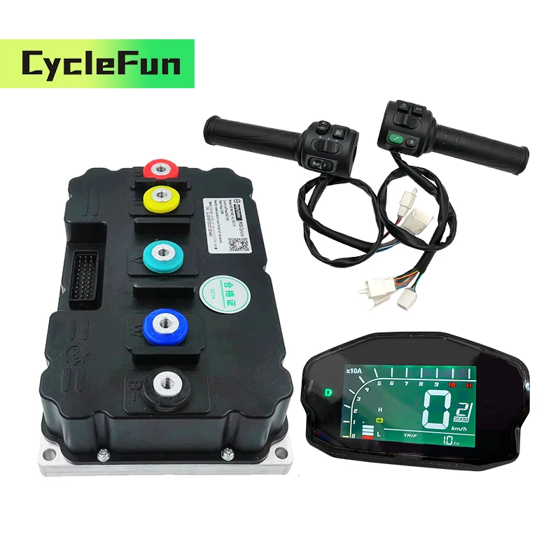 Контроллер Fardriver ND841800 84 В Пик 100 В постоянного тока 800 А BLDC с дроссельной заслонкой T008, и дисплеем DKD для электрического мотоцикла, скутера EBike
Контроллер Fardriver ND841800 84 В Пик 100 В постоянного тока 800 А BLDC с дроссельной заслонкой T008, и дисплеем DKD для электрического мотоцикла, скутера EBike