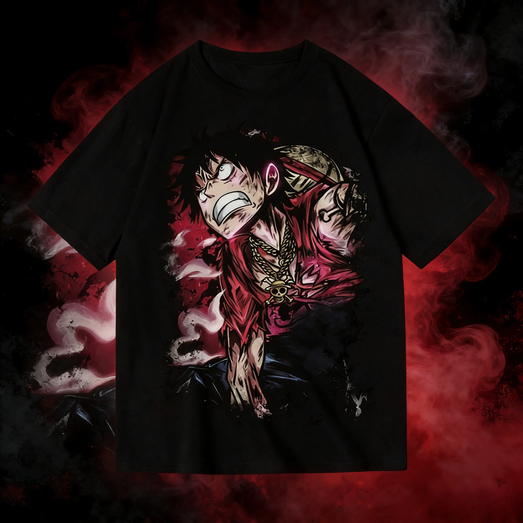 Summer 2026 One Piece Monchi D. Luffy "Second Gear/Armed Color Overlord" Combat Theme 100% Cotton Print T-shirt Male/Female Top
Summer 2026 One Piece Monchi D. Luffy "Second Gear/Armed Color Overlord" Combat Theme 100% Cotton Print T-shirt Male/Female Top