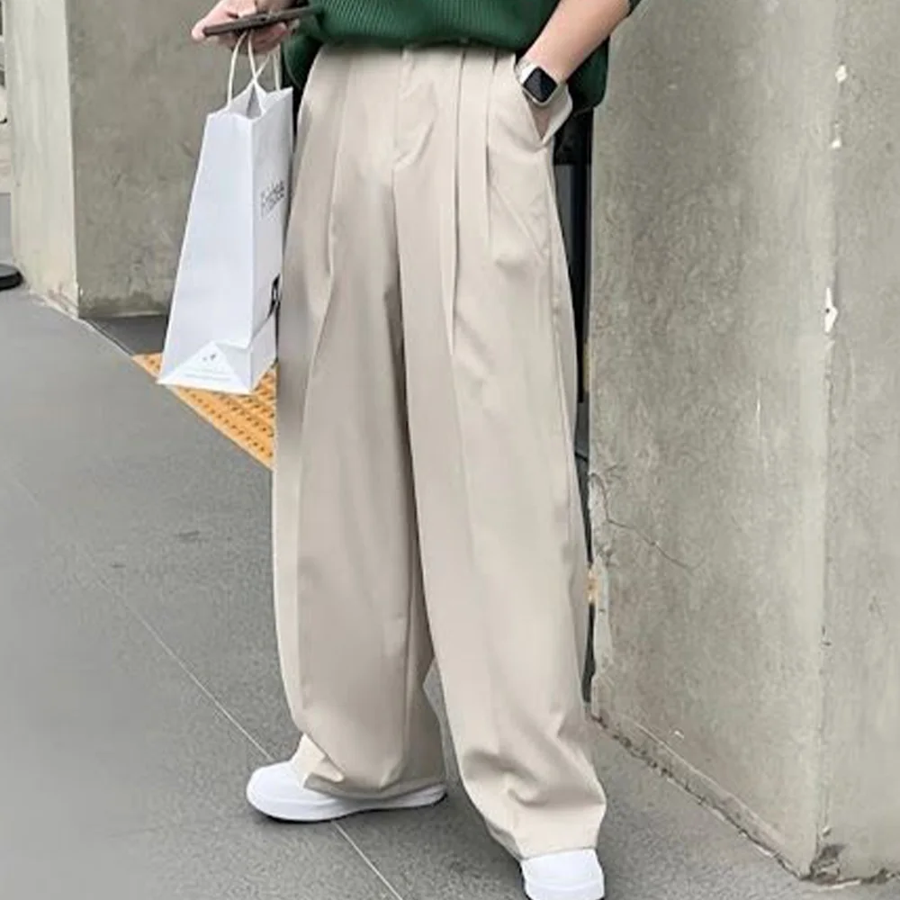 Mens Pleated Suit Pants Loose Straight Leg Casual Fashion Comfortable Breathable Business Casual Trousers for Men Formal Office
Mens Pleated Suit Pants Loose Straight Leg Casual Fashion Comfortable Breathable Business Casual Trousers for Men Formal Office