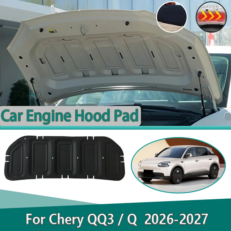 For Chery QQ3 Q 2026 2027 Front Engine Hood Sound Insulation Mat Heat Insulation Lining Noise Reduction Cotton Cover Accessories
For Chery QQ3 Q 2026 2027 Front Engine Hood Sound Insulation Mat Heat Insulation Lining Noise Reduction Cotton Cover Accessories