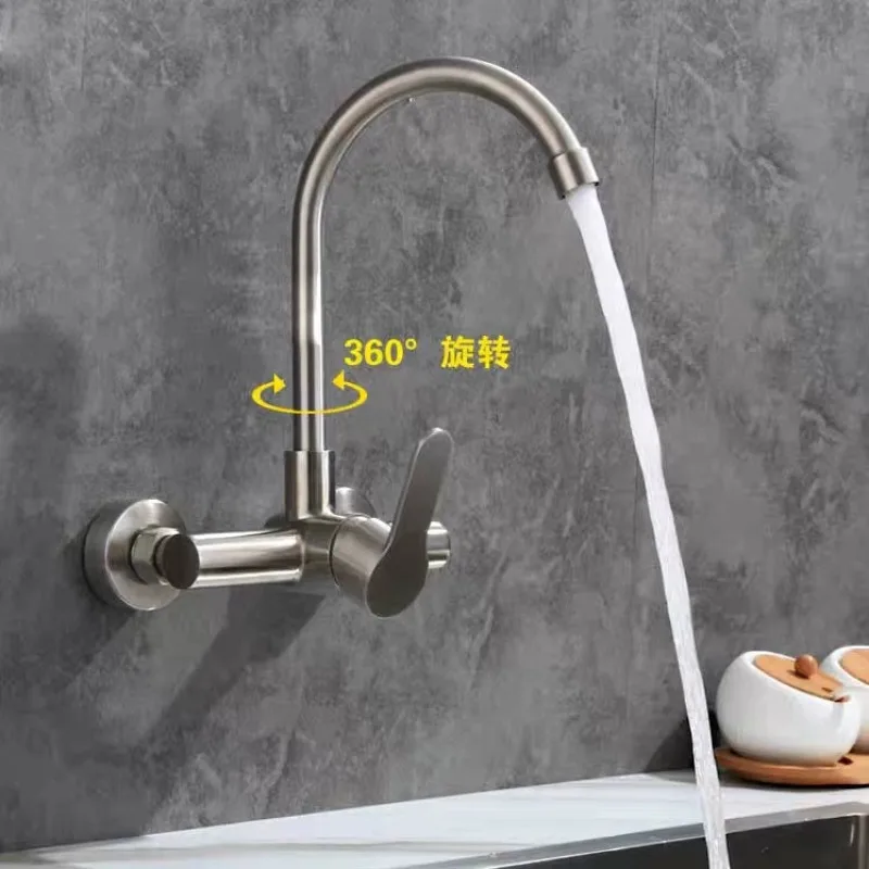 Wall Mounted Kitchen Faucet Wall Kitchen Mixers Kitchen Sink Tap 360 Degree Free Swivel Flexible Hose Double Holes Water Taps
Wall Mounted Kitchen Faucet Wall Kitchen Mixers Kitchen Sink Tap 360 Degree Free Swivel Flexible Hose Double Holes Water Taps