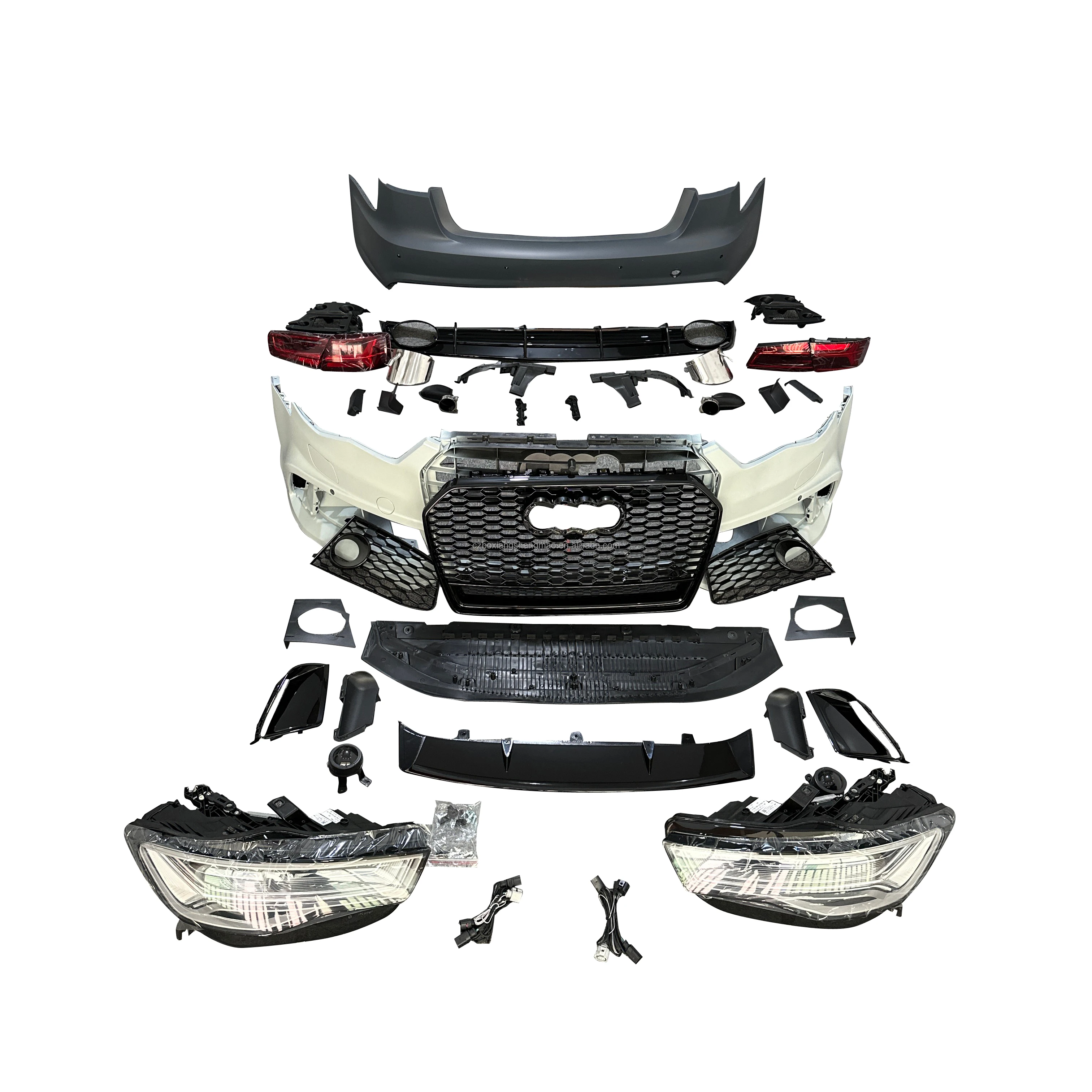 A6 RS6 C7.5 Front Bumper for Audi RS6 Body Kit to A6 S6 C7PA Car Bumper with Grille Body Kit 2015-2018
A6 RS6 C7.5 Front Bumper for Audi RS6 Body Kit to A6 S6 C7PA Car Bumper with Grille Body Kit 2015-2018