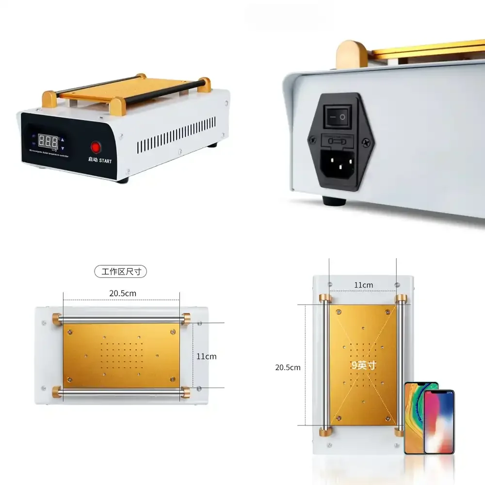 2026-Vacuum LCD Mobile Screen Separator Machine Heating Workbench with Built-in Pump for Mobile Phone LCD Screen Repair
2026-Vacuum LCD Mobile Screen Separator Machine Heating Workbench with Built-in Pump for Mobile Phone LCD Screen Repair