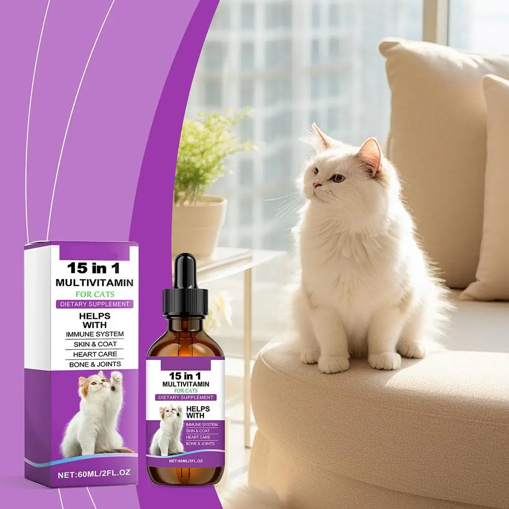 Cat Supplement All-in-1 Multi Liquid Body Care Drops Ежедневная добавка 60 мл Крапли для ухода за телом для поддержки ухода за суставами кожей N E Z6Y7
Cat Supplement All-in-1 Multi Liquid Body Care Drops Ежедневная добавка 60 мл Крапли для ухода за телом для поддержки ухода за суставами кожей N E Z6Y7