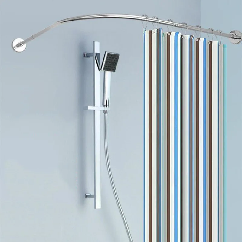 Silvery Extendable Corner Shower Curtain Rod Pole 304 L Shaped Stainless Steel Rail Rod Bar Bath Door Hardware 4 Size
Silvery Extendable Corner Shower Curtain Rod Pole 304 L Shaped Stainless Steel Rail Rod Bar Bath Door Hardware 4 Size