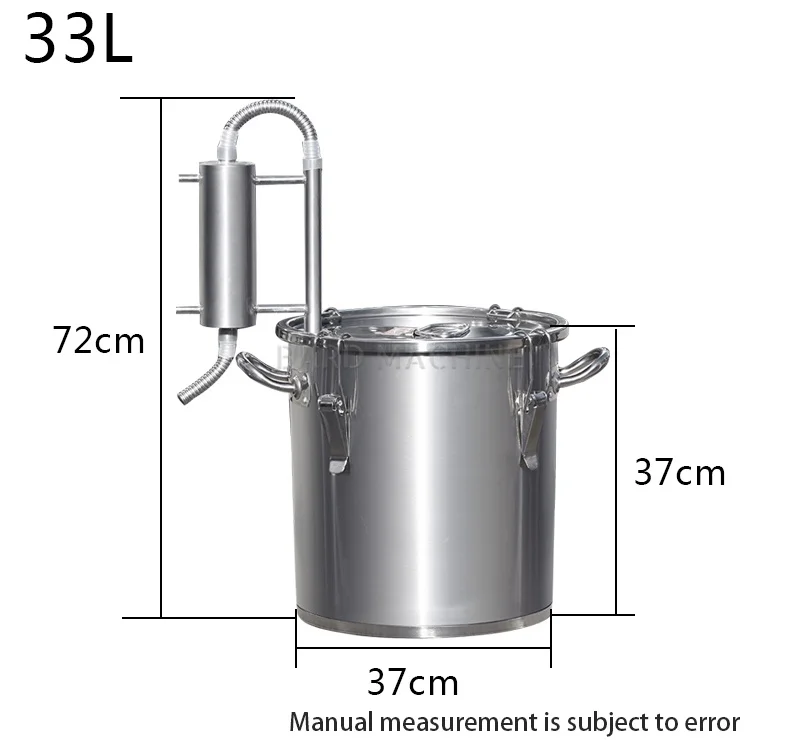 Brandy Distiller Pure Dew Liquor Home Use Small Wine Making Equipment Wine Making Machine Wine Distiller 33L
Brandy Distiller Pure Dew Liquor Home Use Small Wine Making Equipment Wine Making Machine Wine Distiller 33L