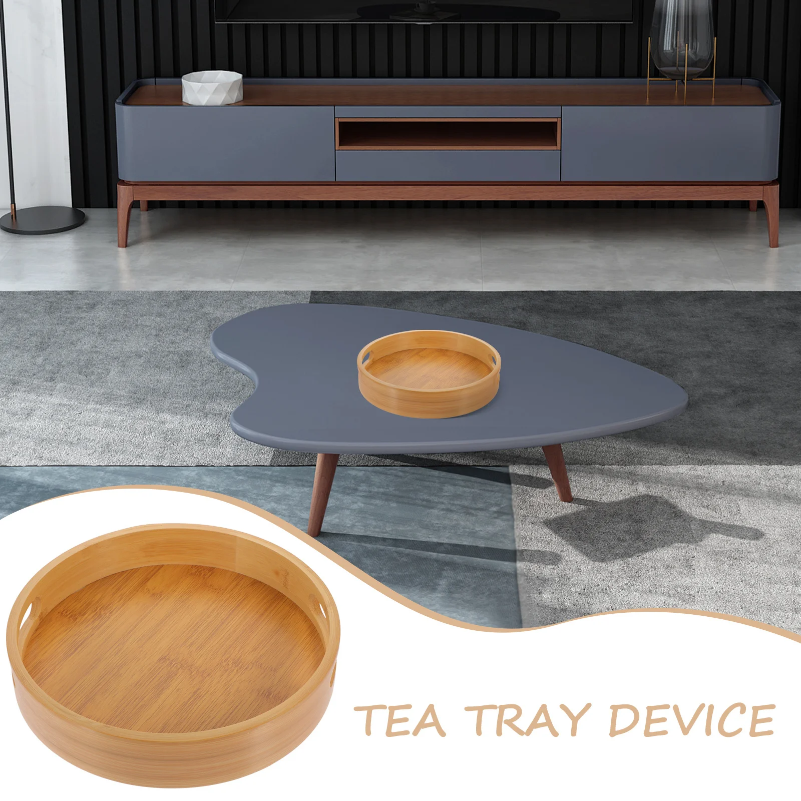 Round Bamboo Tray Decorative Serving Tray For Tea Fruit Snacks Storage Multi-Functional Household Coffee Table Food
Round Bamboo Tray Decorative Serving Tray For Tea Fruit Snacks Storage Multi-Functional Household Coffee Table Food