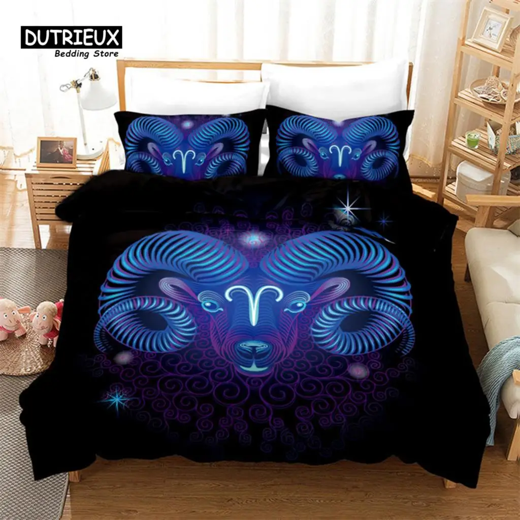 3D Aries Duvet Cover Set Twelve Constellations Bedding Set For Teens Kids Dorm Decor Microfiber Exotic Abstract Art Quilt Cover
3D Aries Duvet Cover Set Twelve Constellations Bedding Set For Teens Kids Dorm Decor Microfiber Exotic Abstract Art Quilt Cover