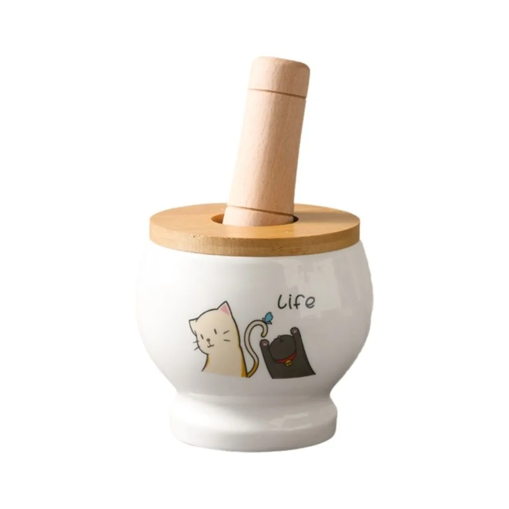 Kitchen Gadgets Ceramics Garlic Grinding Jar Cat Pattern Household Garlic Masher with Lid Cartoon Spices Mill Seasoning
Kitchen Gadgets Ceramics Garlic Grinding Jar Cat Pattern Household Garlic Masher with Lid Cartoon Spices Mill Seasoning