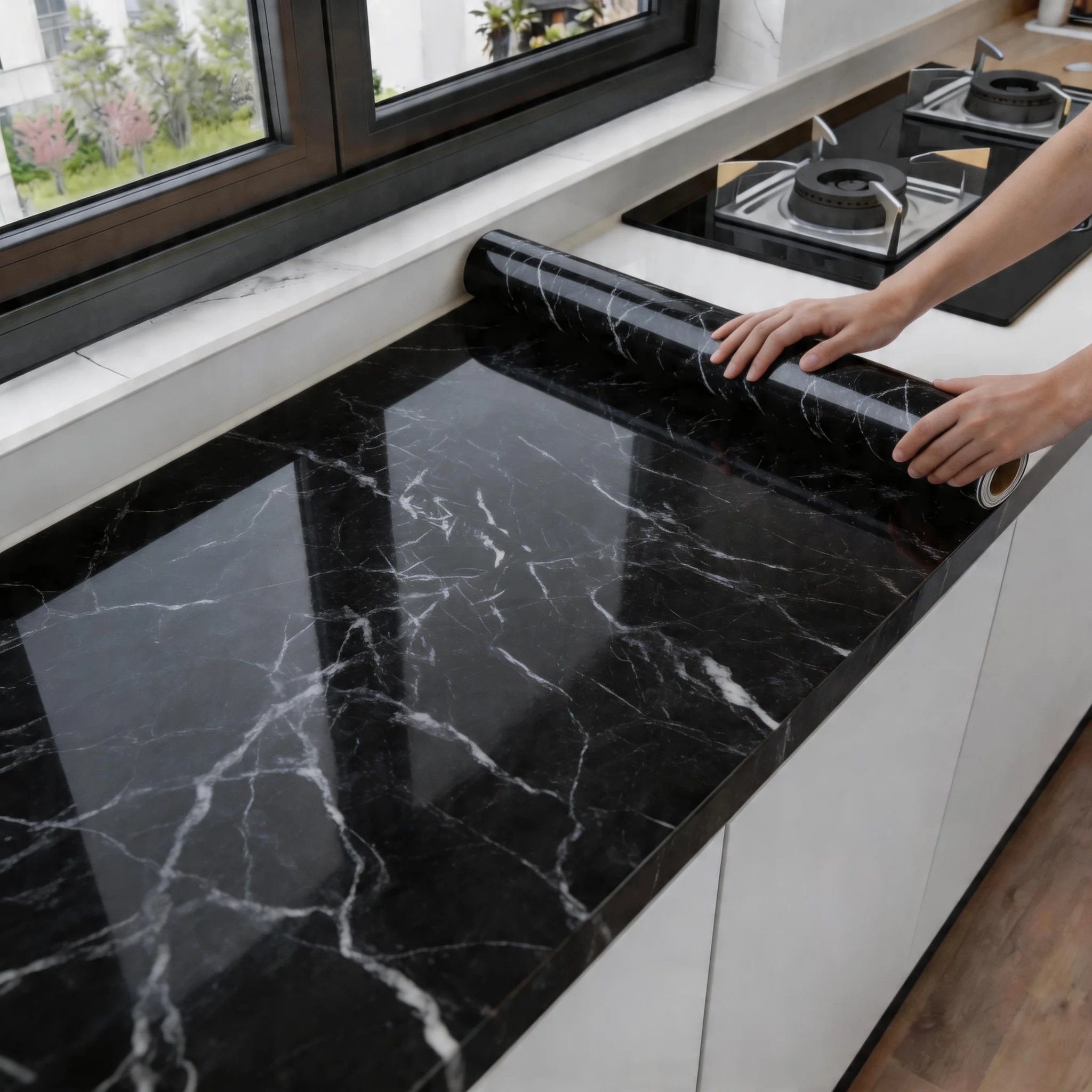 PVC Waterproof Wall Stickers Marble Vinyl Self Adhesive Wallpaper for Bathroom Kitchen Ambry Furniture Home Decor Contact Paper
PVC Waterproof Wall Stickers Marble Vinyl Self Adhesive Wallpaper for Bathroom Kitchen Ambry Furniture Home Decor Contact Paper