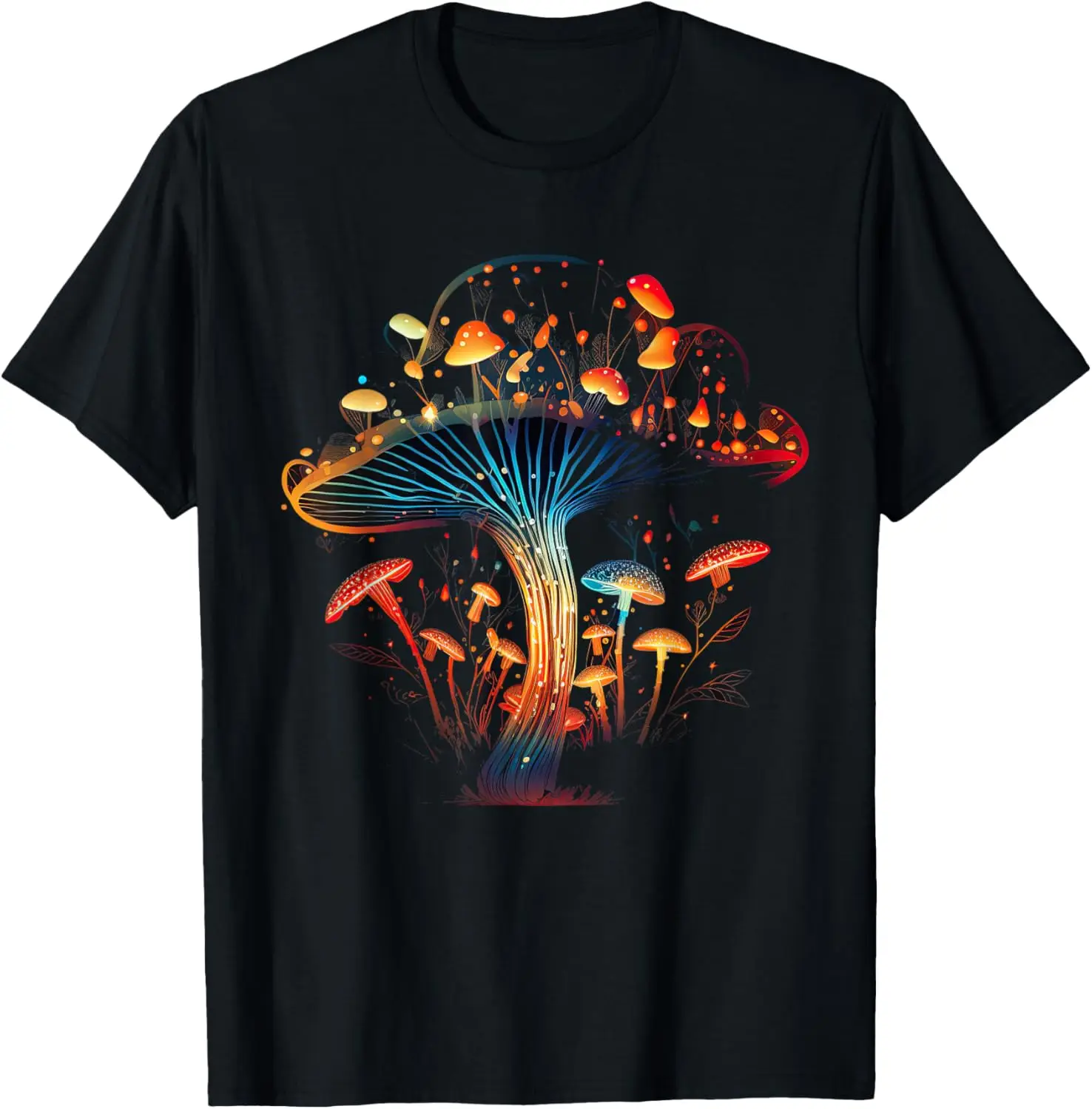 Psychedelic Mushroom Forest Neon Graphic Tee Men Casual Trip Print Breathable Short Sleeve T-Shirt
Psychedelic Mushroom Forest Neon Graphic Tee Men Casual Trip Print Breathable Short Sleeve T-Shirt