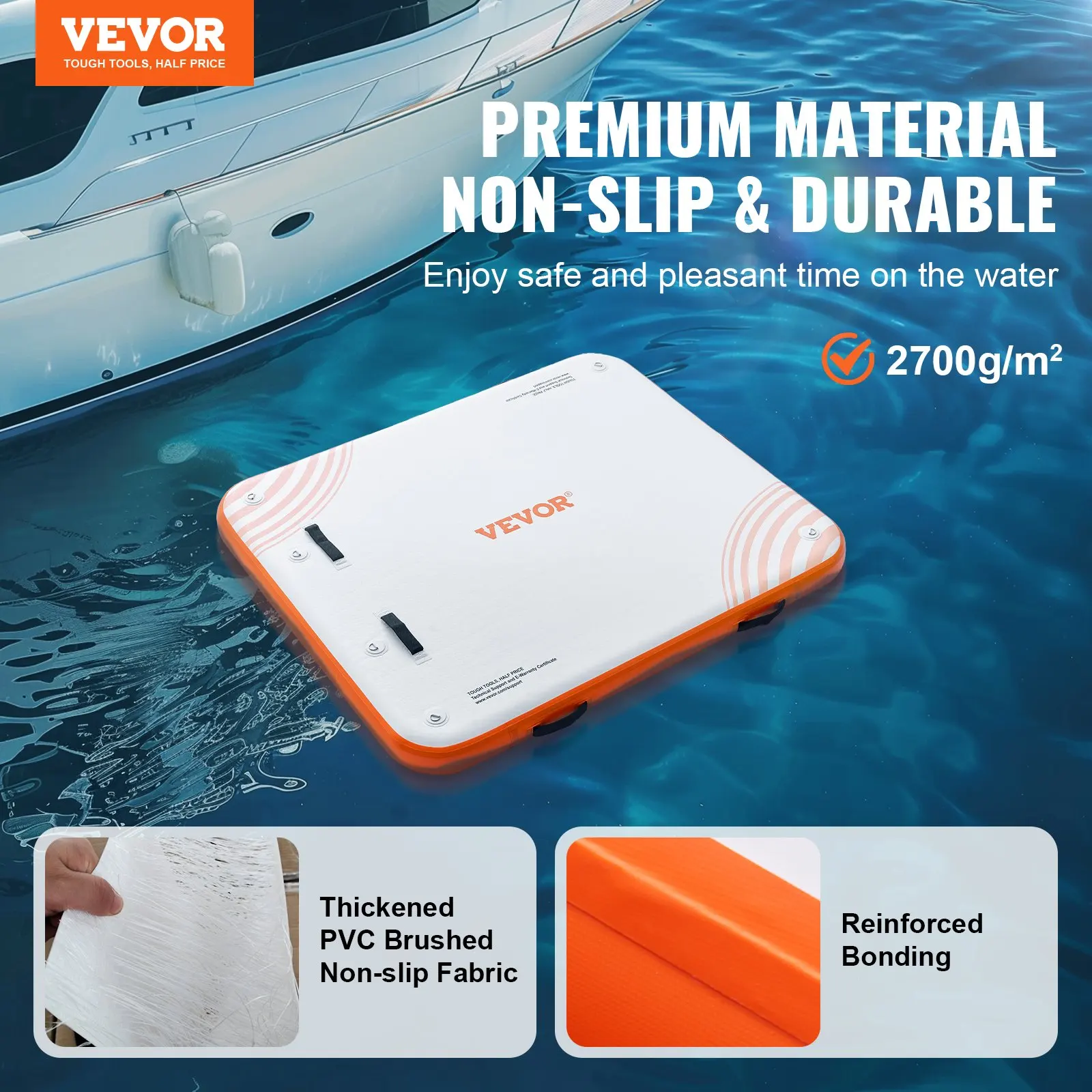 Inflatable Floating Dock, 6 X 5FT Inflatable Dock Platform, Non-Slip Water Floating Dock Mat With Portable Carrying Bag &
Inflatable Floating Dock, 6 X 5FT Inflatable Dock Platform, Non-Slip Water Floating Dock Mat With Portable Carrying Bag &