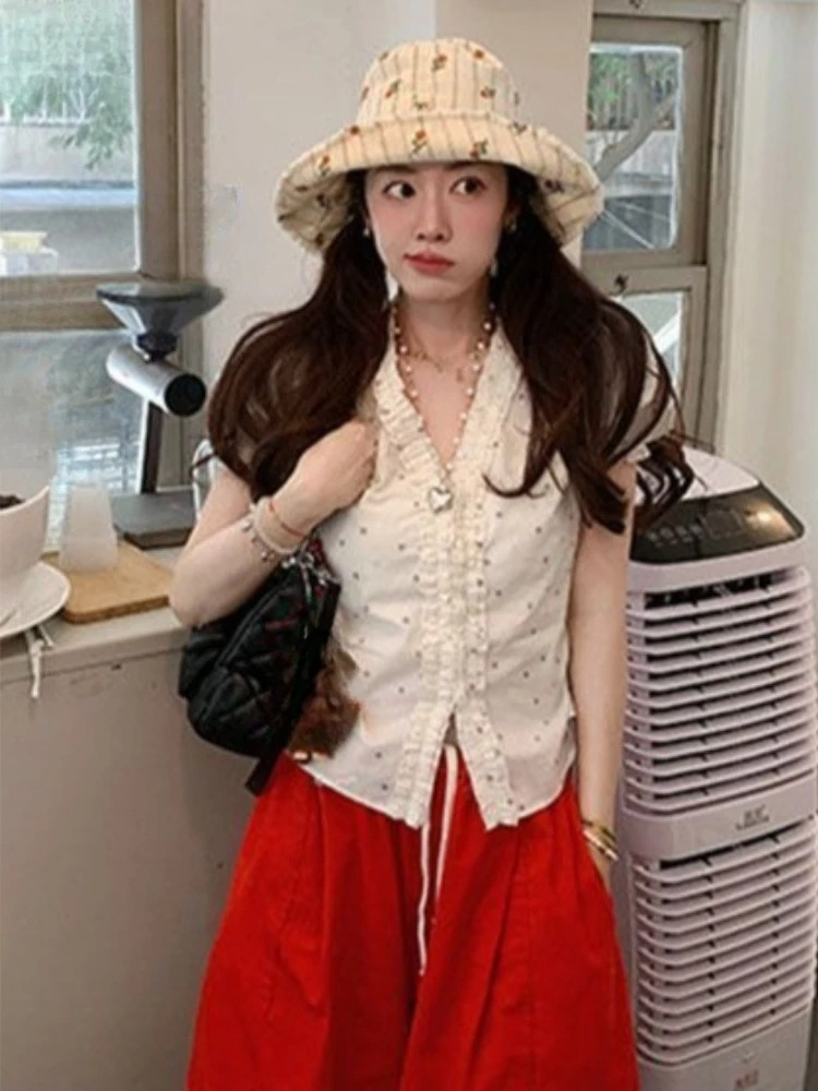 Y2k Aesthetic Flower Print Sweet Women Blouse Vintage Ruffled Single Breasted Blusas Ruffled Puff Sleeve Slim Fit Grunge Tops
Y2k Aesthetic Flower Print Sweet Women Blouse Vintage Ruffled Single Breasted Blusas Ruffled Puff Sleeve Slim Fit Grunge Tops