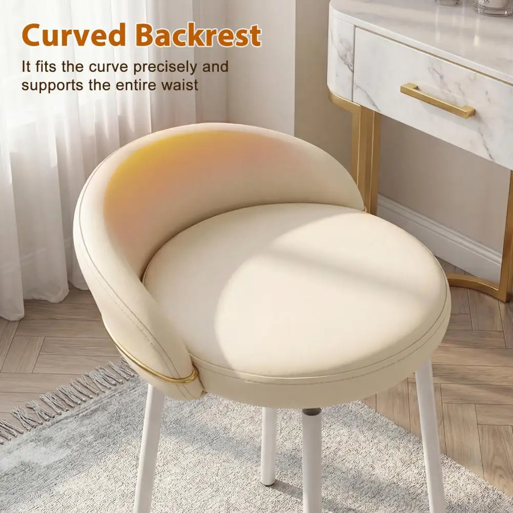 Vanity Chair with Gold Metal Legs, Unique Backrest, Stable Base, Modern Dressing Chair for Makeup Nail Salon Bedroom, Easy Assem
Vanity Chair with Gold Metal Legs, Unique Backrest, Stable Base, Modern Dressing Chair for Makeup Nail Salon Bedroom, Easy Assem