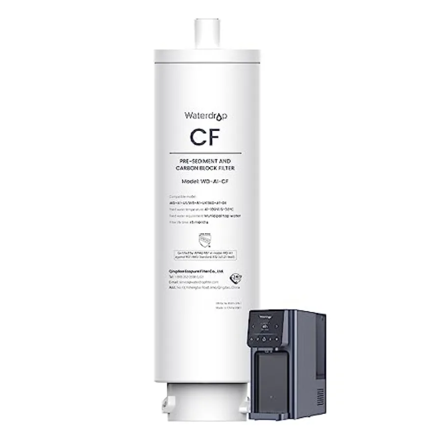 - Filter, Replacement for Countertop Reverse Osmosis Hot and Cold water Dispenser, 6-month Lifetime
- Filter, Replacement for Countertop Reverse Osmosis Hot and Cold water Dispenser, 6-month Lifetime