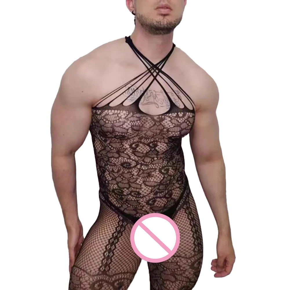 Men Open Crotch Bodysuits Hollow Out Fishnet Full Bodystocking Sissy Lingerie Sexy Bodystocking Jumpsuit
Men Open Crotch Bodysuits Hollow Out Fishnet Full Bodystocking Sissy Lingerie Sexy Bodystocking Jumpsuit