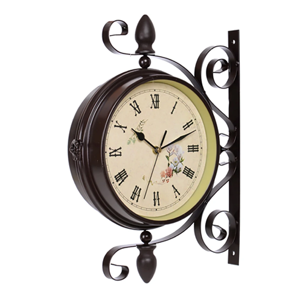 Retro Double Wall Clock 360° Rotation Iron Mute Wall Mounted Clock for Home Decoration Living Room Corridor Bedroom
Retro Double Wall Clock 360° Rotation Iron Mute Wall Mounted Clock for Home Decoration Living Room Corridor Bedroom