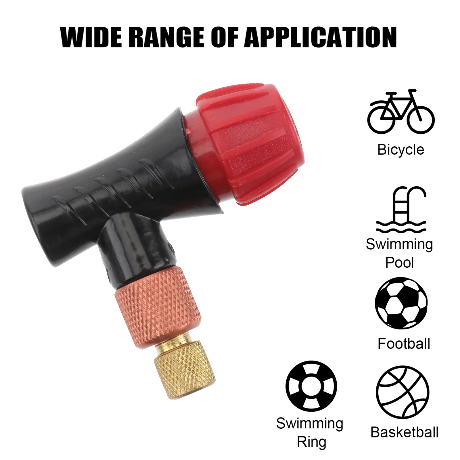 1pc Inflator Head Bike Pump Adapter Co2 Gas Cylinder Thickened Explosion-Proof Portable Aluminum Alloy Durable Rotary Design
1pc Inflator Head Bike Pump Adapter Co2 Gas Cylinder Thickened Explosion-Proof Portable Aluminum Alloy Durable Rotary Design