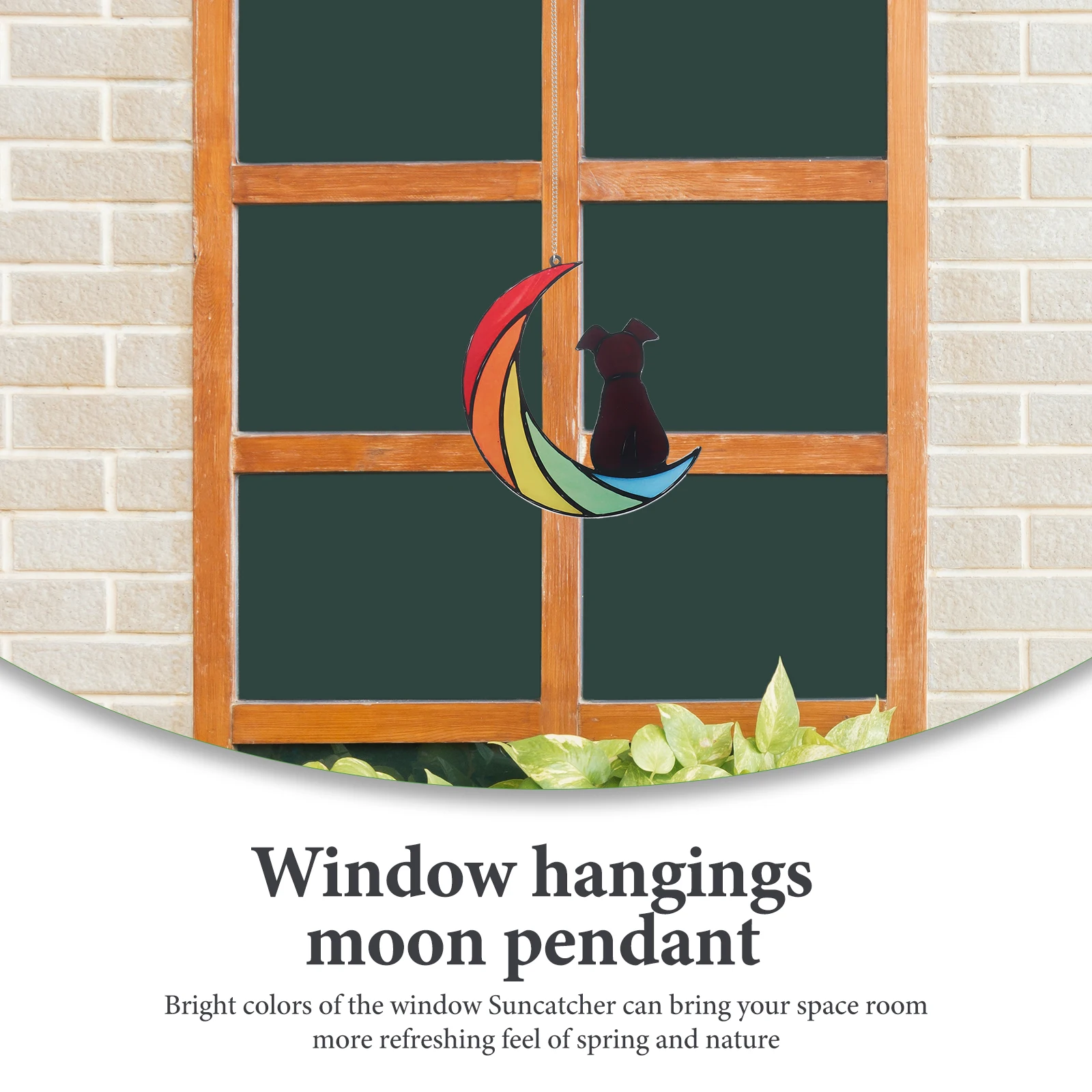 Rainbow Moon Dog Acrylic Suncatcher nament Stained Window Hanging Home Decor Garden Accessory Pet Memorial
Rainbow Moon Dog Acrylic Suncatcher nament Stained Window Hanging Home Decor Garden Accessory Pet Memorial