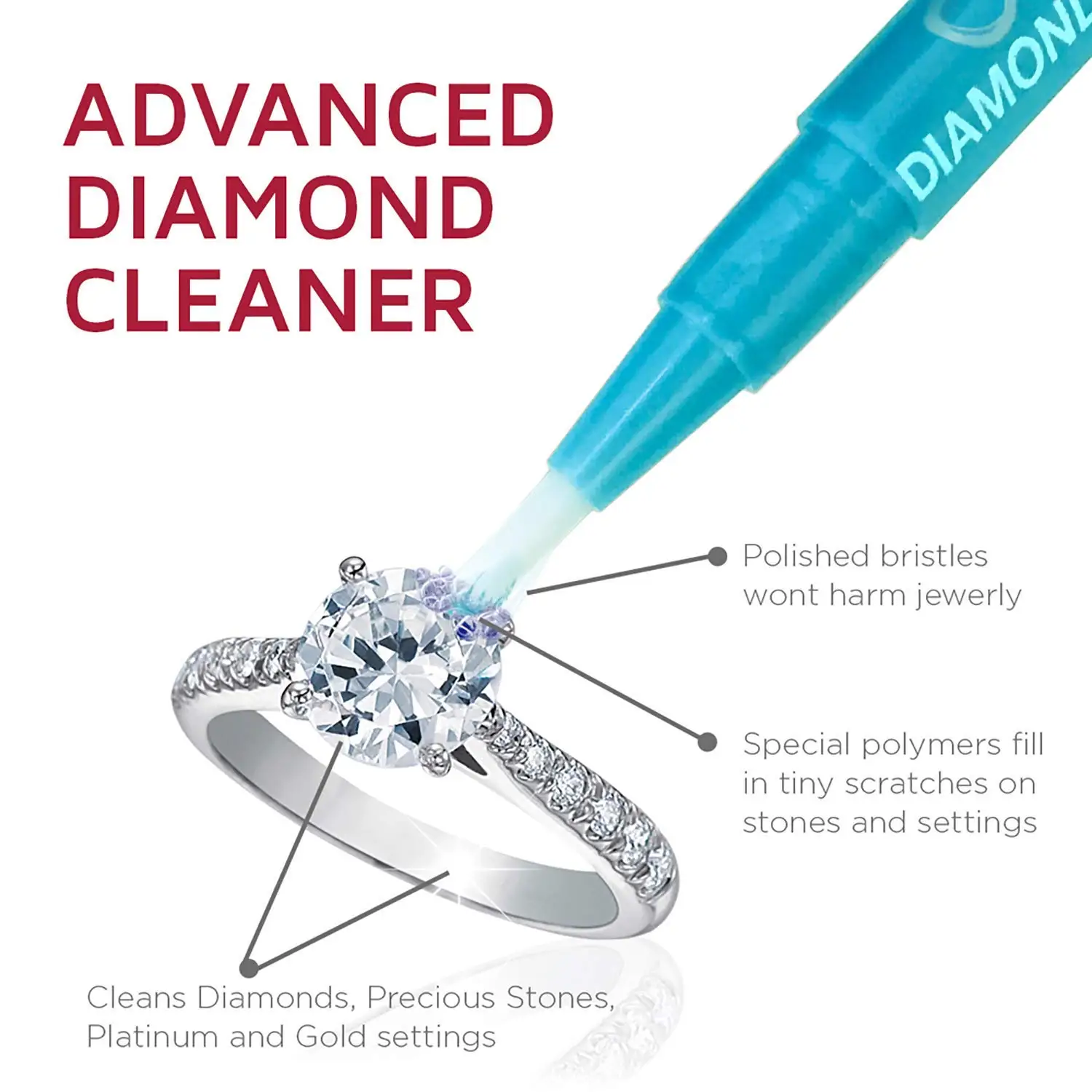 USA-Made Connoisseurs Portable Diamond Cleaner Precious Stones Jewellery Cleaning Pen Wedding Rings Diamond Dazzle Stik
USA-Made Connoisseurs Portable Diamond Cleaner Precious Stones Jewellery Cleaning Pen Wedding Rings Diamond Dazzle Stik