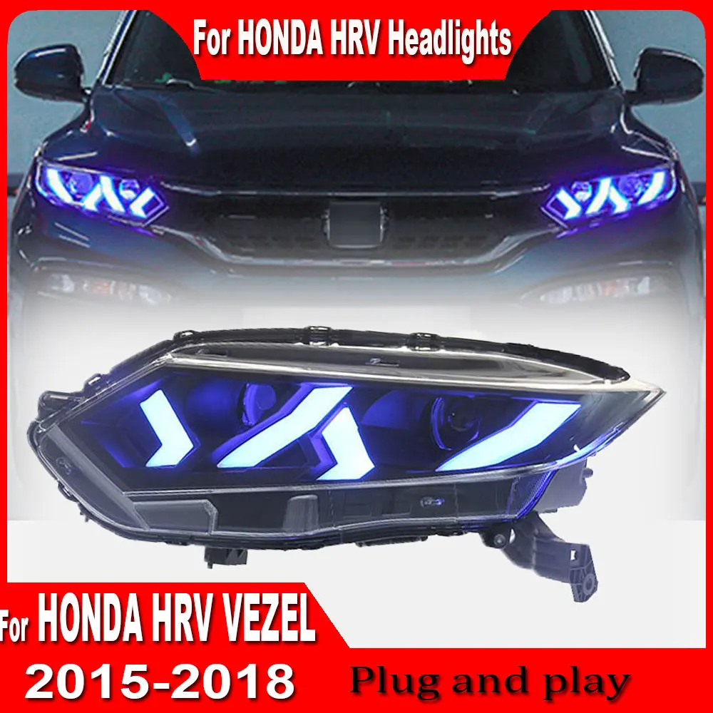Car Lights for Honda HRV LED Headlight 2015 2016 2017 2018 Vezel Head Lamp Drl Projector Lens Assembly Accessories Plug and play
Car Lights for Honda HRV LED Headlight 2015 2016 2017 2018 Vezel Head Lamp Drl Projector Lens Assembly Accessories Plug and play