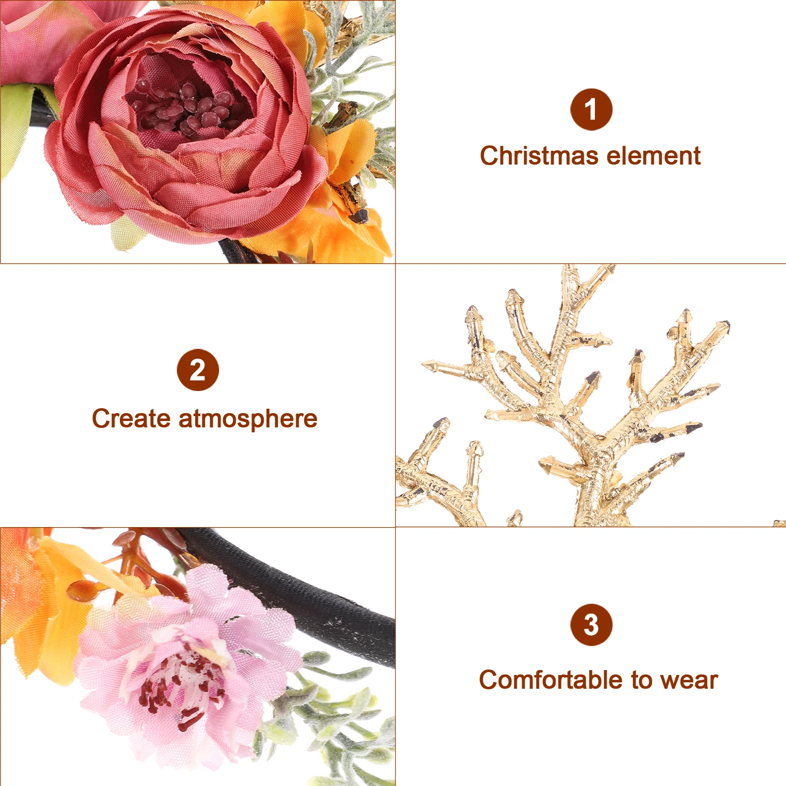 2Pcs Christmas Deer Horn Headband Set Exquisite Three-Dimensional Xmas Party Hair Accessory Costume Headdress for Women
2Pcs Christmas Deer Horn Headband Set Exquisite Three-Dimensional Xmas Party Hair Accessory Costume Headdress for Women