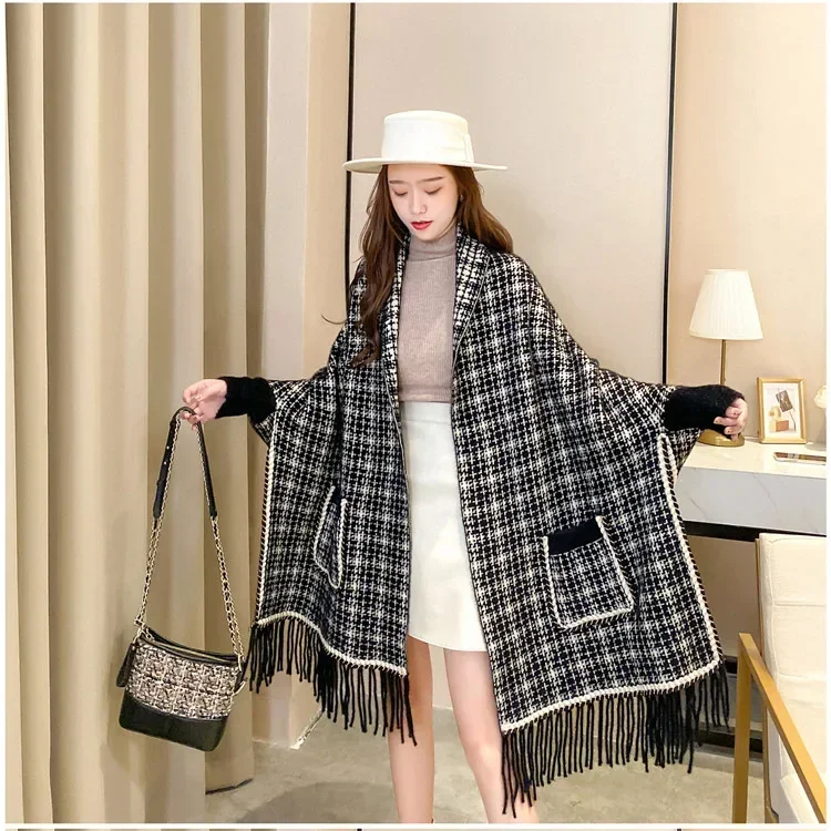 2024 Spring and Autumn Plaid Print Shawls with Pockets and Tassel Travel Shopping New Women Warm Big Shawl Sunscreen Scarf T210
2024 Spring and Autumn Plaid Print Shawls with Pockets and Tassel Travel Shopping New Women Warm Big Shawl Sunscreen Scarf T210