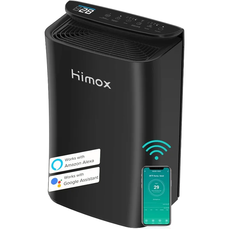 Очистители воздуха HIMOX для домашнего большого помещения, умный Wi-Fi и монитор PM2.5, истинный HEPA-фильтр H14 удаляет до 99.99% частиц
Очистители воздуха HIMOX для домашнего большого помещения, умный Wi-Fi и монитор PM2.5, истинный HEPA-фильтр H14 удаляет до 99.99% частиц
