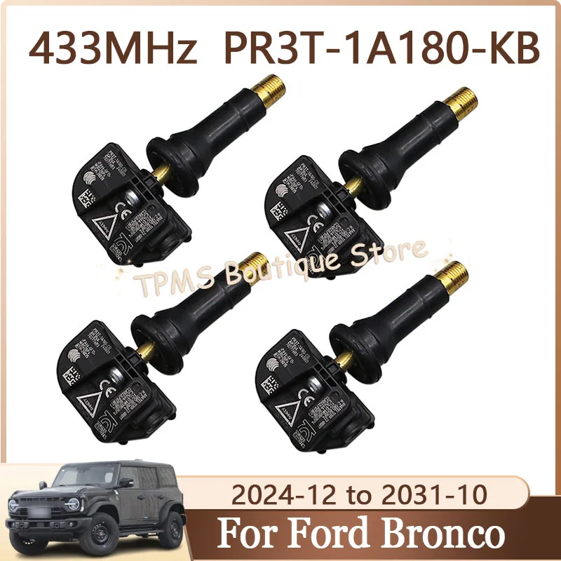 4 шт., 433 МГц PR3T-1A180-KB, система контроля давления в шинах, датчик TPMS для Ford Bronco E-Series Expedition Max F-150 Lightning
4 шт., 433 МГц PR3T-1A180-KB, система контроля давления в шинах, датчик TPMS для Ford Bronco E-Series Expedition Max F-150 Lightning