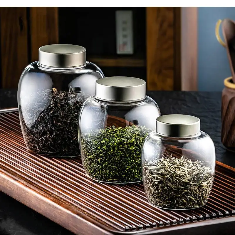 Transparent Glass Bottle Tea Can with Lid Household Coffee Bean Storage Sealed Box Kitchen Grain Dispenser
Transparent Glass Bottle Tea Can with Lid Household Coffee Bean Storage Sealed Box Kitchen Grain Dispenser