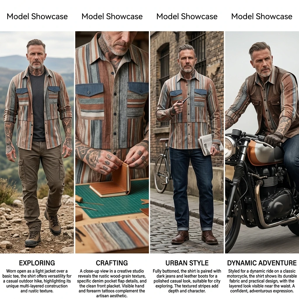 Men's Breathable Cotton Blend Vintage Striped Color Block Shirt Spring Summer Casual Pocket Lightweight Plus Size Tops
Men's Breathable Cotton Blend Vintage Striped Color Block Shirt Spring Summer Casual Pocket Lightweight Plus Size Tops