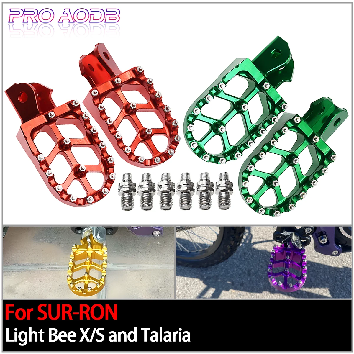 For Sur-Ron Sur Ron Surron X S Light Bee Electric Footres Pedals Off-Road Accessories Motorcycle Footpegs Foot Pegs Rests Pedals
For Sur-Ron Sur Ron Surron X S Light Bee Electric Footres Pedals Off-Road Accessories Motorcycle Footpegs Foot Pegs Rests Pedals