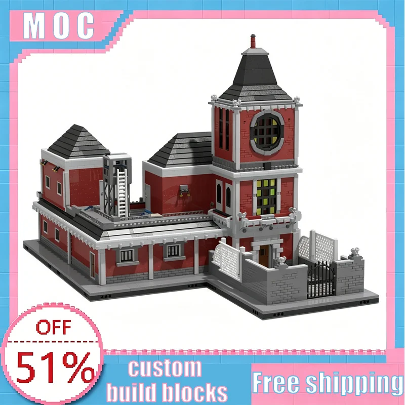 8550 PCS Asylum Modular Building MOC Building Blocks Superhero Themed Architecture Model DIY Assembly Collection Birthday Gifts
8550 PCS Asylum Modular Building MOC Building Blocks Superhero Themed Architecture Model DIY Assembly Collection Birthday Gifts