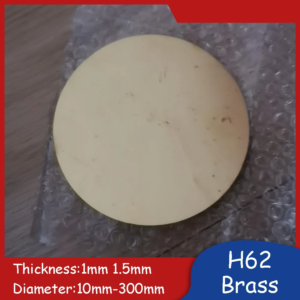 Brass Round Plate High-Quality H62 Metal Disc Circular Electrical Thermal Conductivity Flat Panel Conductor 1mm 1.5mm Thickness
Brass Round Plate High-Quality H62 Metal Disc Circular Electrical Thermal Conductivity Flat Panel Conductor 1mm 1.5mm Thickness
