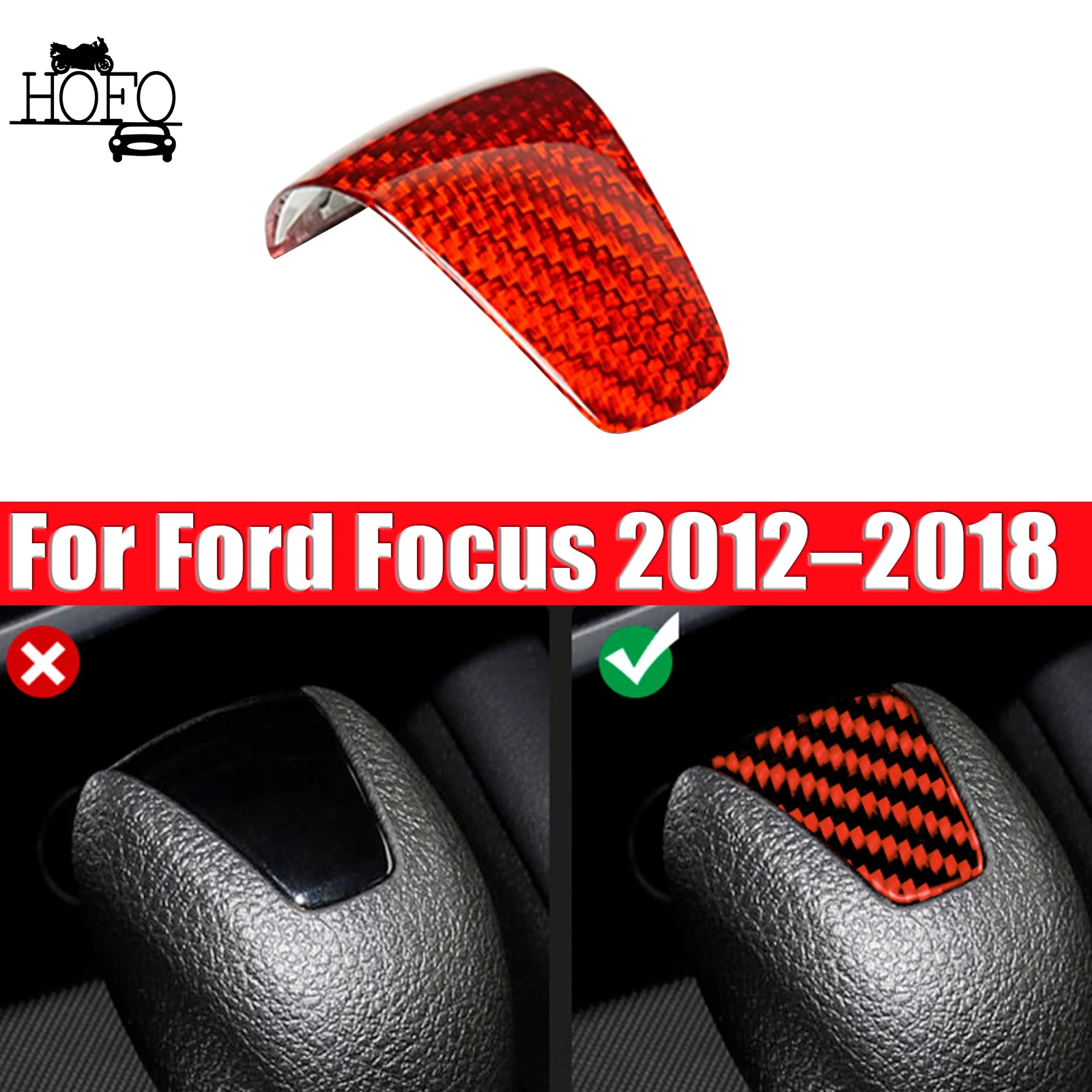 Car Gear Shift Knob Cover Trim Real Carbon Fiber For Ford Focus 2012–2018
Car Gear Shift Knob Cover Trim Real Carbon Fiber For Ford Focus 2012–2018