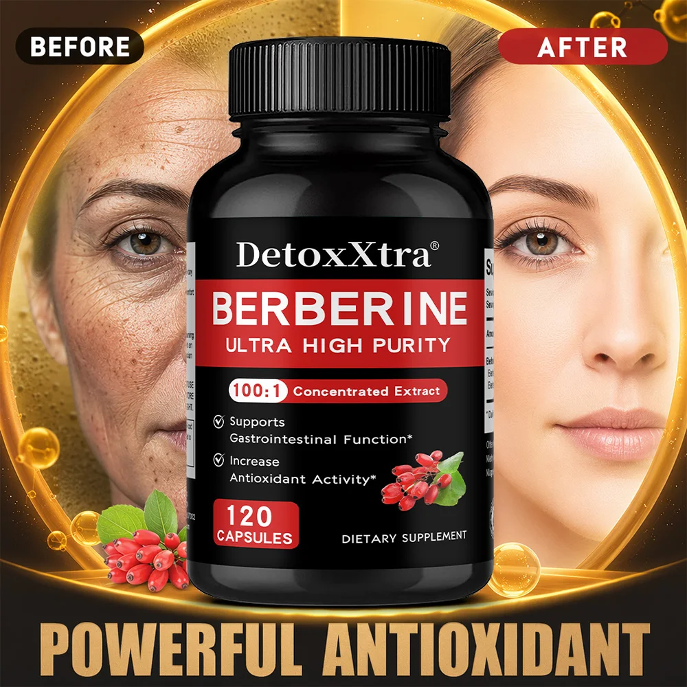 Berberine Supplement 500mg - High Purity Premium Berberine Extract To Support Overall Health, Non-GMO Vegan Men Women
Berberine Supplement 500mg - High Purity Premium Berberine Extract To Support Overall Health, Non-GMO Vegan Men Women