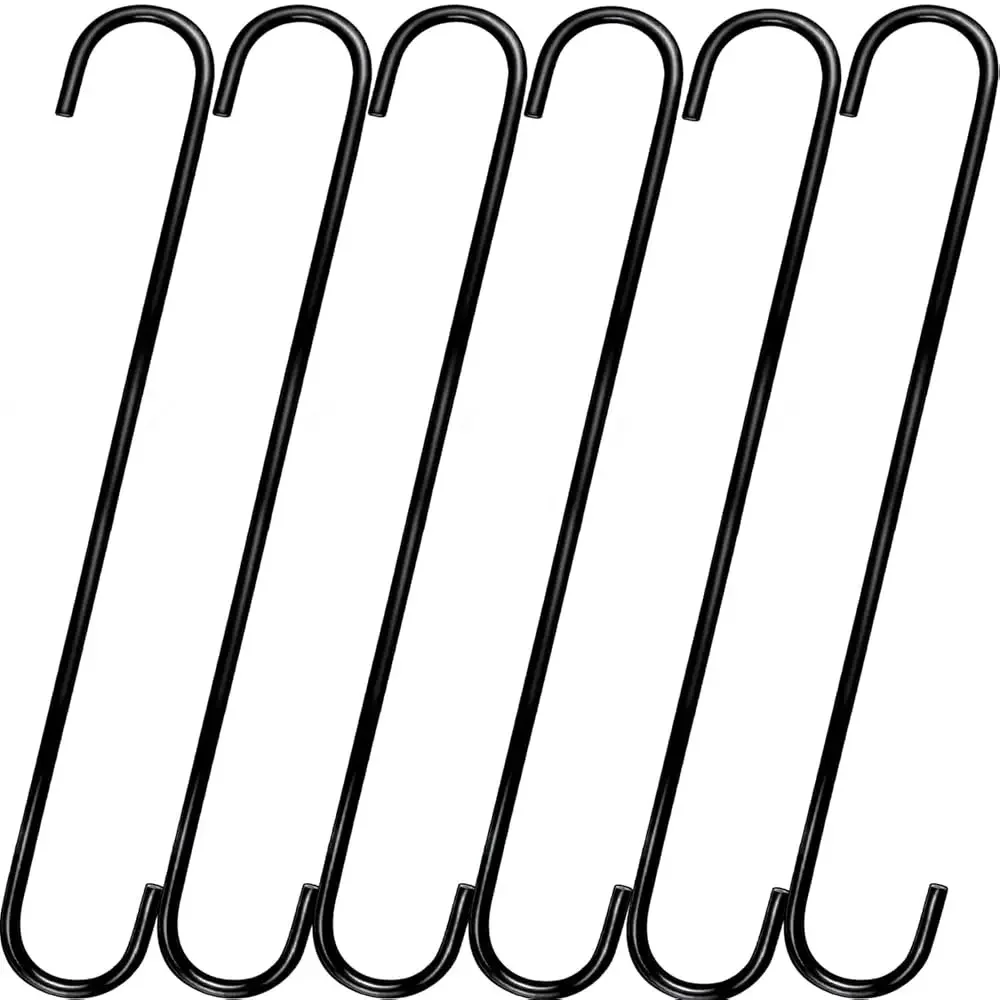 14 Inch S Hooks Heavy Duty,6 Pack Extra Large Metal S Shaped Hooks for Hanging Plants Outdoors,Closet, Flower,Basket, Patio,
14 Inch S Hooks Heavy Duty,6 Pack Extra Large Metal S Shaped Hooks for Hanging Plants Outdoors,Closet, Flower,Basket, Patio,