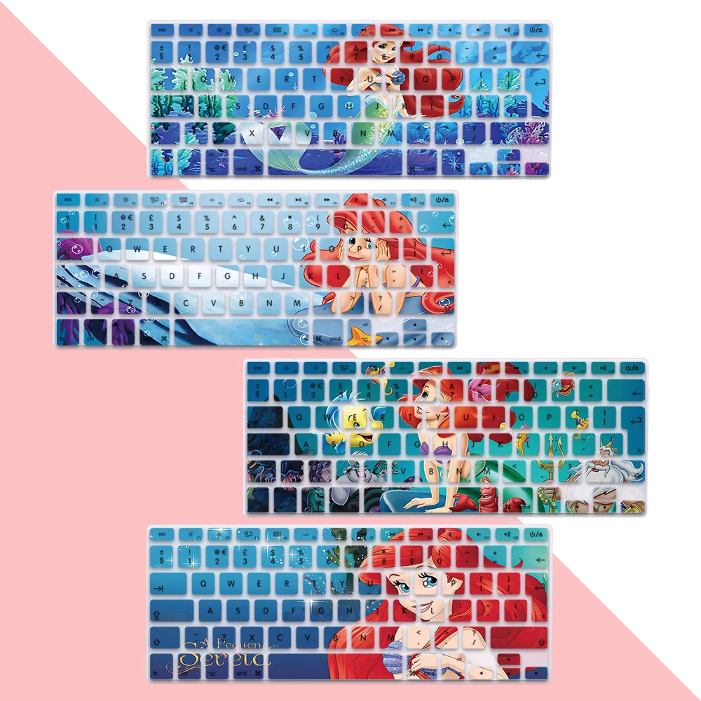EU Layout Soft Silicone Cute Princess Ariel Keyboard Cover for Macbook pro A1278 A1286 Retina A1425 A1502 A1398 Air A1369 A1466
EU Layout Soft Silicone Cute Princess Ariel Keyboard Cover for Macbook pro A1278 A1286 Retina A1425 A1502 A1398 Air A1369 A1466